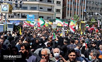 پردیس حماسی چهار راه ولیعصر(عج) در روز قدس 35