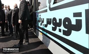 مراسم رونمایی از نخستین بسته حمل و نقل عمومی برقی تهران 53