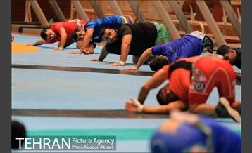 برگزاری تمرینات تیم ملی کشتی فرنگی 5