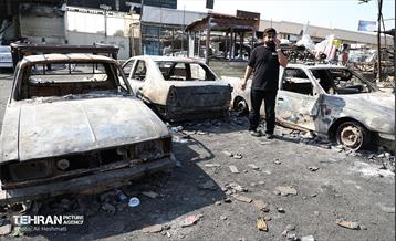 بازار آهن شآداباد پس از آتش سوزی 28