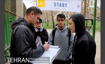 مسابقه پیاده روی و جهت یابی در پارک ملت 8