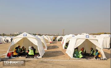 مانور تمرین اسکان اضطراری کلانشهر تهران 35