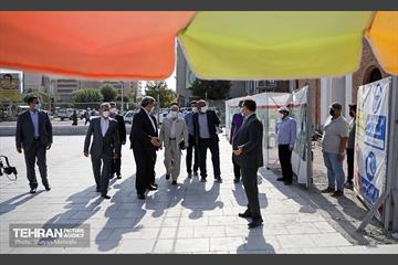 بازدید پیروز حناچی و مهدی چمران از پروژه خانه شهر(بلدیه قدیم) 4