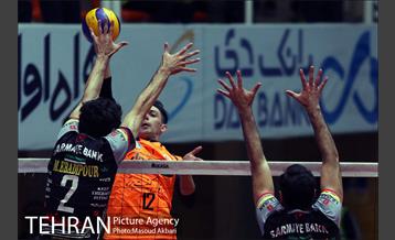 دیدار تیم های والیبال بانک سرمایه  و سایپا تهران