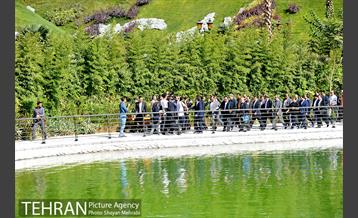 افتتاح دریاچه باغ هنر اراضی عباس آباد با حضور شهردار تهران 6