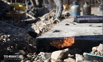 احداث مخازن آب بوستان بانوان