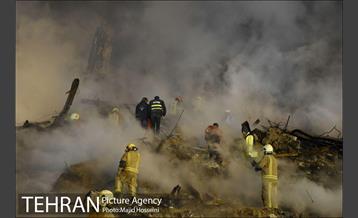 سومین شب عملیات امداد ونجات حادثه پلاسکو 7