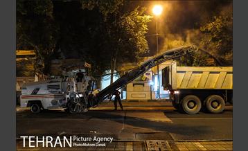 توزیع 5 هزار تن آسفالت در معابر منطقه دوازده 15