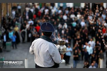 اهتزاز پرچم حرم سیدالشهدا(ع) بر فراز گنبد حرم عبدالعظیم حسنی(ع) 24
