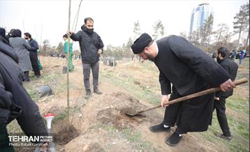 غرس 2000 نهال در بوستان جنگلی سرخه‌ حصار 6