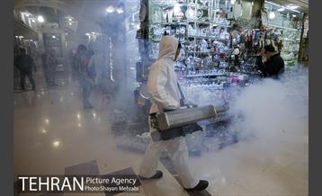 ضدعفونی و پاکسازی بازار تجریش 28