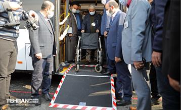 آیین رونمایی از ۱۱۰ دستگاه اتوبوس در ناوگان حمل و نقل عمومی 41