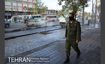 عملیات ضدعفونی معابر محله شوش  9