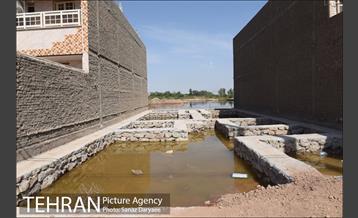 عملیات تخلیه کامل آب شهرک مسکونی پیام اهواز 37