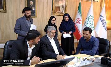 بازدید مدیرکل سرمایه انسانی از شرکت واحد اتوبوسرانی 13