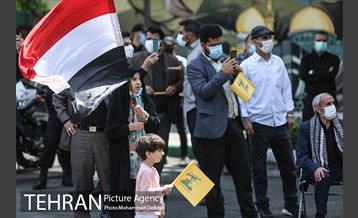 راهپیمایی نمادین روز قدس در میدان فلسطین 14