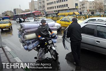 بارش باران پاییزی در تهران 12