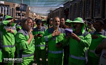 دسته عزاداری پاکبانان شهر تهران در کربلا 19