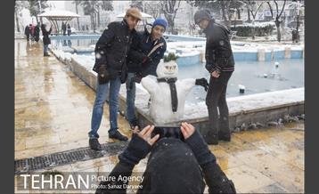 بارش برف در میدان نبوت (هفت حوض) 14