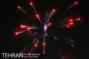 نور افشانی در میدان آزادی به مناسبت جشن نیمه شعبان 2