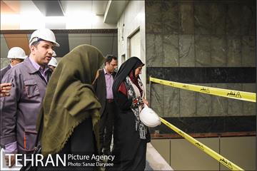 بازدید اعضا شورای شهر تهران از خط ۶ مترو 15