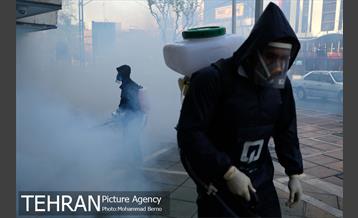 عملیات ضدعفونی المان های شهری منطقه 6 12