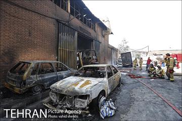 آتش سوزی در کارخانه رنگ  21