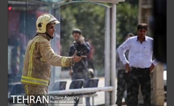 آتش سوزی در کارخانه رنگ  15