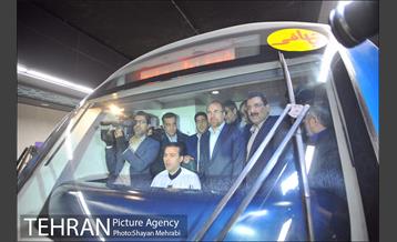 تست گرم خط هفت مترو با حضور شهردار تهران 19