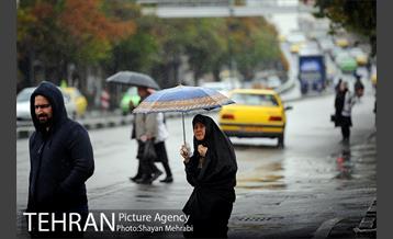 بارش باران پاییزی در تهران 17