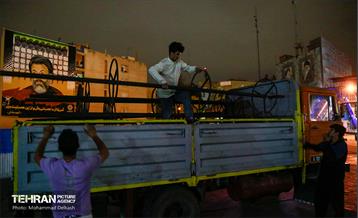 مراحل ساخت المان های نمایشگاه نشان عاشقی