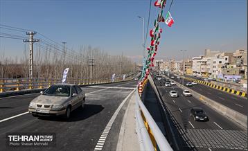 تقاطع سه سطحی بزرگراه‌های شهید نواب صفوی(شهید یارجانی) و شهید تندگویان 2