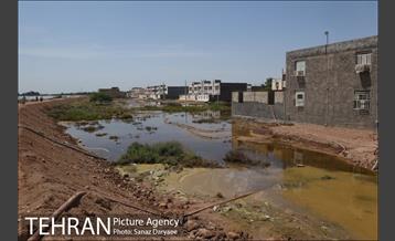 عملیات تخلیه کامل آب شهرک مسکونی پیام اهواز 29