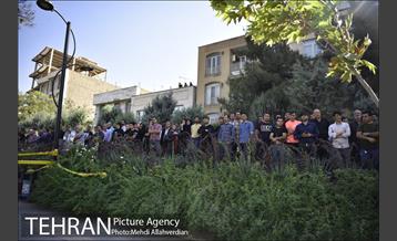 سقوط جرثقیل در بزرگراه شهید محلاتی 9