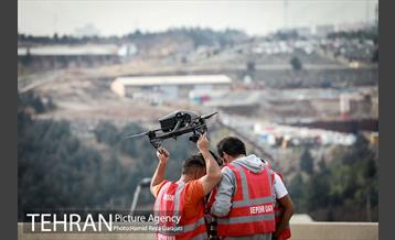 پروازدسته جمعی  پهپادها در برج میلاد تهران 20