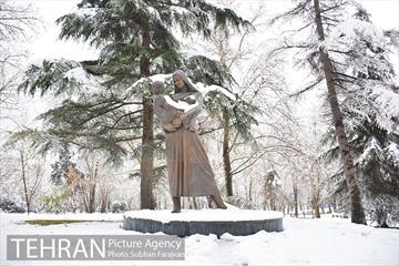 روز برفی تهران در بوستان ملت 24