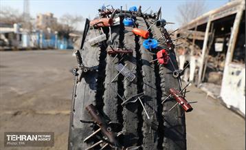 خسارات وارده به اتوبوس‌های شهر تهران 17