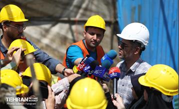 بازدید اصحاب رسانه از روند اجرایی پروژه احداث خط ۱۰ متروی تهران 34