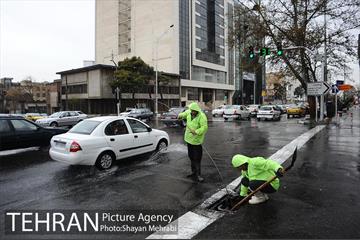 بارش باران بهاری در تهران 11