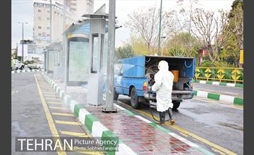 ضدعفونی معابر سطح شهر 9