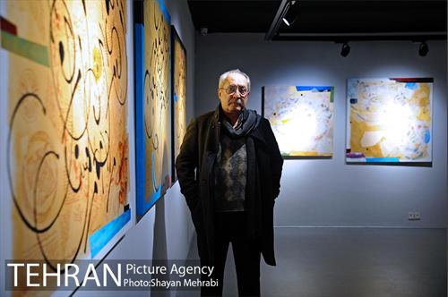 افتتاح ششمین نمایشگاه خط‌نگاره‌های ابراهیم حقیقی 1