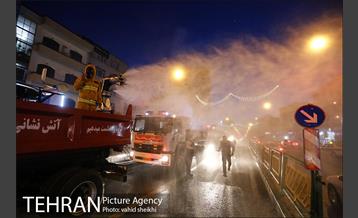 آئین رونمایی از تجهیزات جدید سازمان آتش نشانی پایتخت در ضدعفونی اماکن عمومی 17