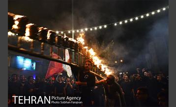 آیین مشعل گردانی نجفی های مقیم تهران 5