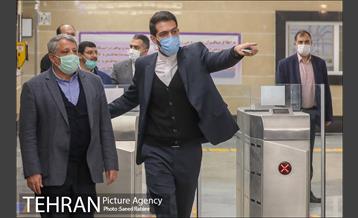 مراسم بهره برداری از ایستگاه برج میلاد 12