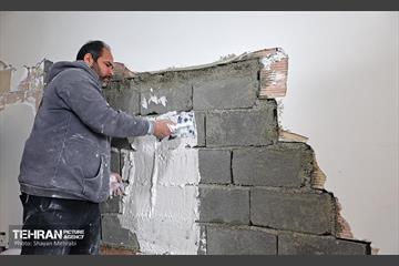 بازدید از اماکن آسیب دیده منطقه 5 12