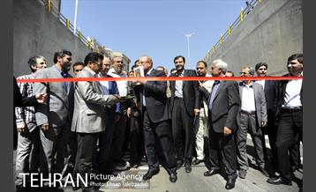 آیین افتتاح زیرگذر و تونل شهید ضربعلی زاده با حضور شهردار تهران 2