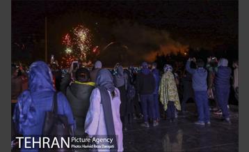 نورافشانی ویژه پُل طبیعت در شب نوروز ۱۴۰۰