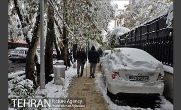 بارش اولین برف پاییزی در تهران 22