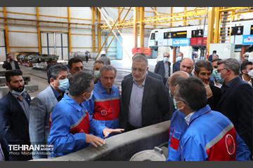بازدید شهردار تهران از کارخانه واگن سازی 19