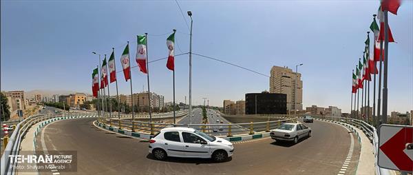 بهره‌برداری از تقاطع غیرهمسطح بزرگراه همت و اشرفی اصفهانی 42